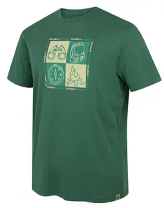 Husky Tee Square M L, green Pánské bavlněné triko
