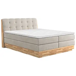 POSTEL BOXSPRING, 160/200 cm, krémová