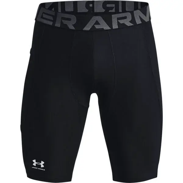Under Armour HEATGEAR ARMOUR LONG SHORTS Pánské kompresní kraťasy, černá, velikost L