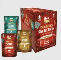 Brit Care Cat Christmas Selection Soups - výběr vánočních polévek pro kočky 15 x 75 g