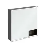 Villeroy & Boch My View+ - Zrkadlová skrinka s LED osvetlením 80x75x17 cm, 2 dvierka, Stone Oak/matná čierna B48280RK