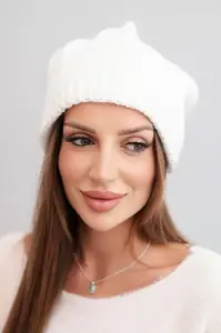 Dámská zimní čepice s oušky Kesi K440 bílá