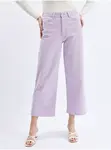 Orsay Světle fialové dámské zkrácené flared fit džíny - Dámské