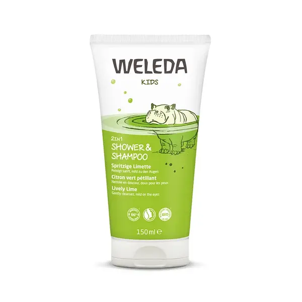 Weleda Kids 2v1 Sprchový krém a šampon Veselá limetka 150 ml