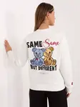 Bílá mikina s potiskem medvídků