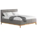 MID.YOU ČALOUNĚNÁ POSTEL, 180/200 cm, šedá
