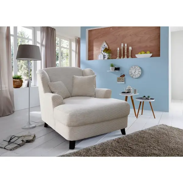 Sit & More XXL KŘESLO, textil, krémová