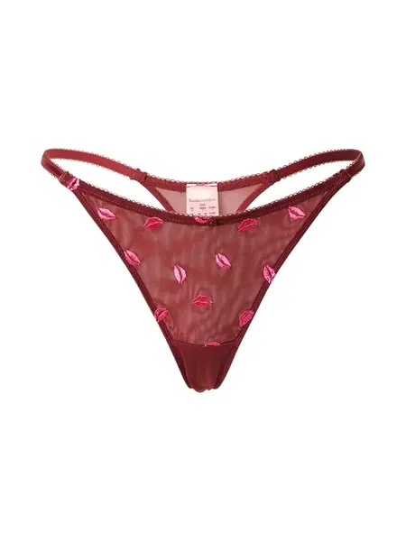Hunkemöller Tangá  ružová / tmavočervená