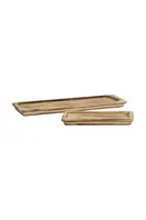 Sada dekorativních táců Madam Stoltz 30 x 15 x 3 / 18 x 50 x 3 cm 2-pack