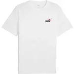 Puma ESSENTIALS 2COLOR SMALL NO 1 LOGO TEE Pánské triko, bílá, velikost
