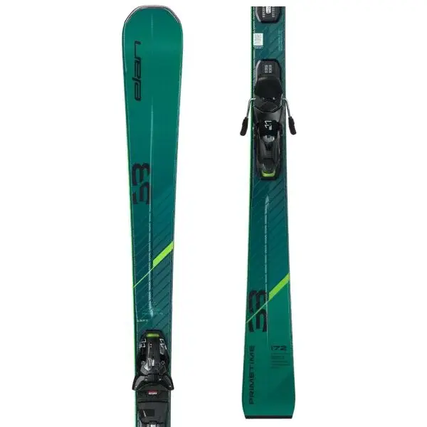 Elan PRIMETIME 33 SX + ELX 11.0 Zjazdové lyže, tmavo zelená, veľkosť