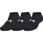 Under Armour TRAINING COTTON NO SHOW 3PK Unisex ponožky, černá, velikost L