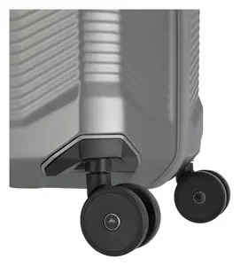 Veľký škrupinový kufor Travelite Millennium L Silver