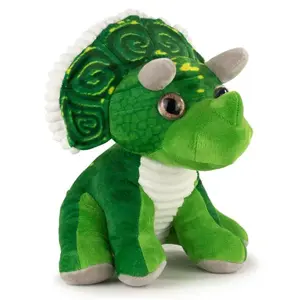 Dinosaur triceratops zelený plyšová hračka 27cm