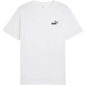 Puma ESSENTIALS SMALL NO. 1 LOGO TEE Pánské triko, bílá, velikost