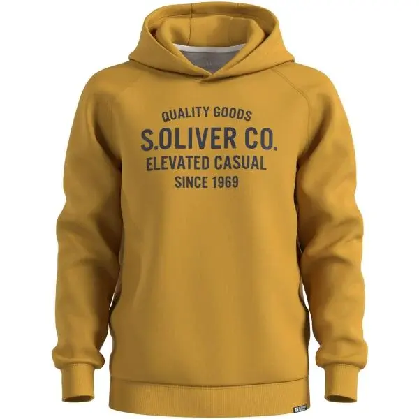 s.Oliver SWEATSHIRT Pánska mikina, žltá, veľkosť XXXL