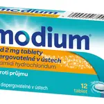 IMODIUM RAPID 2 mg dispergovatelné v ústech, 12 tablet