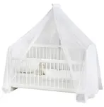 Nebesa nad postýlku pure - bílá