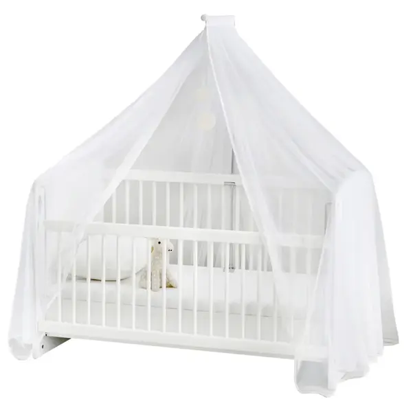 Nebesa nad postýlku pure - bílá