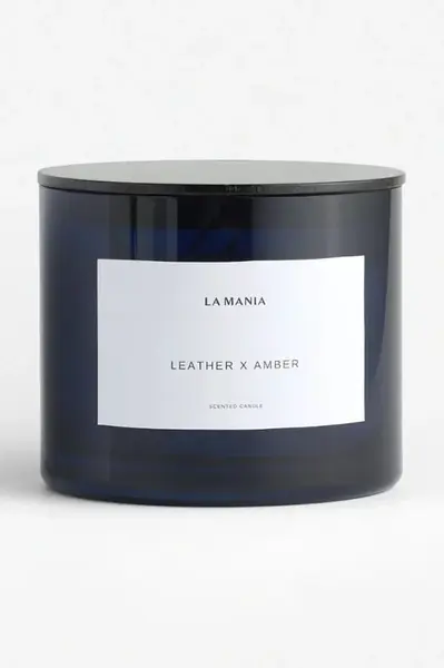 Vonná sviečka La Mania Leather&Amber 500 g