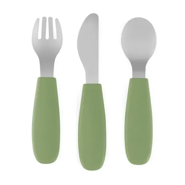 Petite&Mars Take&Match Stainless Steel Cutlery Set príbor Sweet Pea 12m+ 3 ks