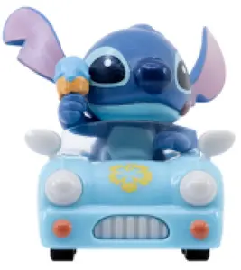 Stitch Zoom Hero figurky - Světle modré auto