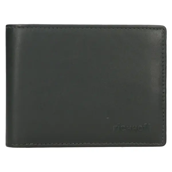 Pánská kožená slim peněženka Richhoff Petr - tmavě zelená