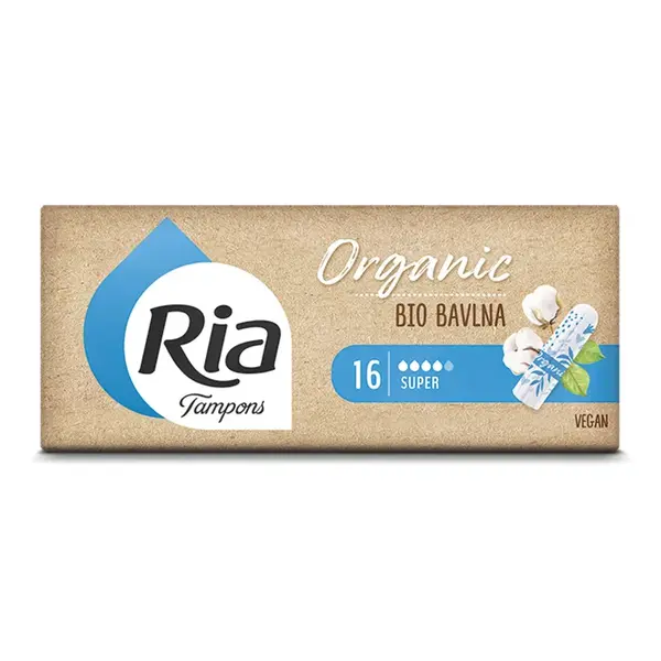 Ria Organic Super tampony 16 ks
