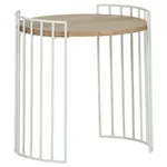 Landscape ODKLÁDACÍ STOLEK, dub, bílá, barvy dubu