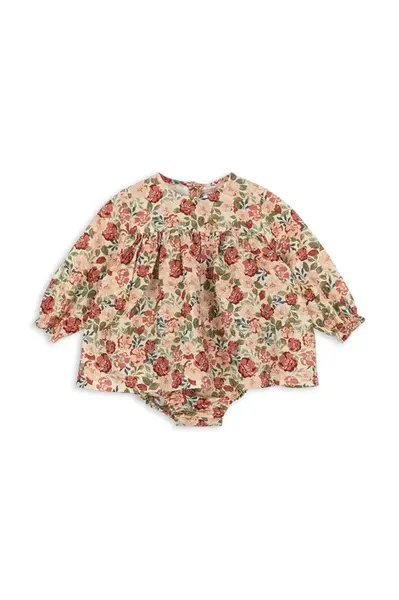 Dětské bavlněné šaty Konges Sløjd BELLA FRILL ROMPER GOTS