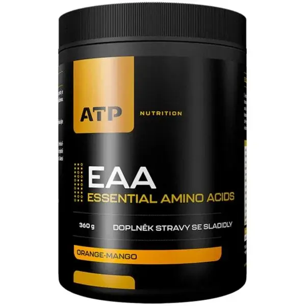 ATP NUTRITION EAA 360 G POMERANČ MANGO Komplexní aminokyseliny, černá, velikost 360 G