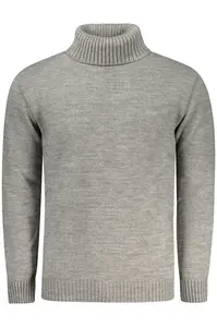 Šedý rolákový svetr