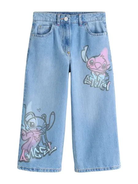 Next Džínsy 'Disney Lilo & Stitch'  modrá denim / čadičová / staroružová