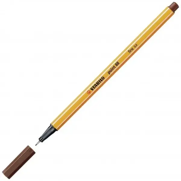 Popisovač STABILO point liner 88 hnědý