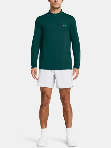 Petrolejové športové tričko Under Armour Vanish Elite Seamless 1/4 Zp