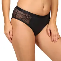 Menštruačné nohavičky čierne LUXE Lace Midi BRIEF (LLUWLAMI) S