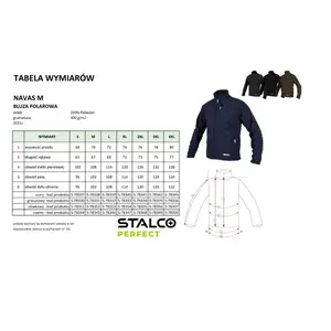 Mikina pánska NAVAS M, M, černá, STALCO PERFECT