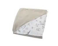 Bomimi Zavinovací deka do autosedačky VELVET lesní zvířátka, šedá