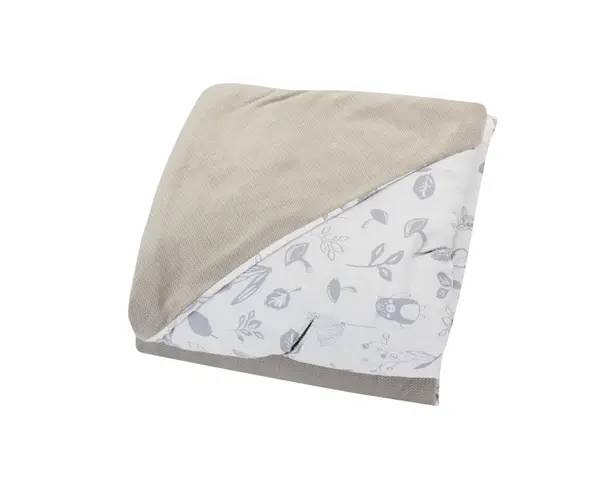 Bomimi Zavinovací deka do autosedačky VELVET lesní zvířátka, šedá