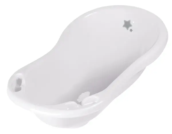 Detská vanička s výpusťou - Baby Star - biela
