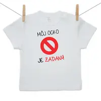 Boodyy Tričko s krátkym rukávom Môj ocko je zadaný 68 (3-6 mesiacov)