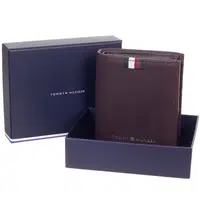 TOMMY HILFIGER MEN&#39;S WALLET BROWN