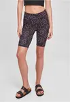 AOP Tech Cycle Women's High Waisted Shorts blackflower
