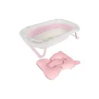 Vanička detská s teplomerom a vankúšikom ružová