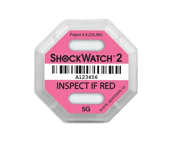 Indikátor nárazu Shockwatch2 - 5 g, růžový