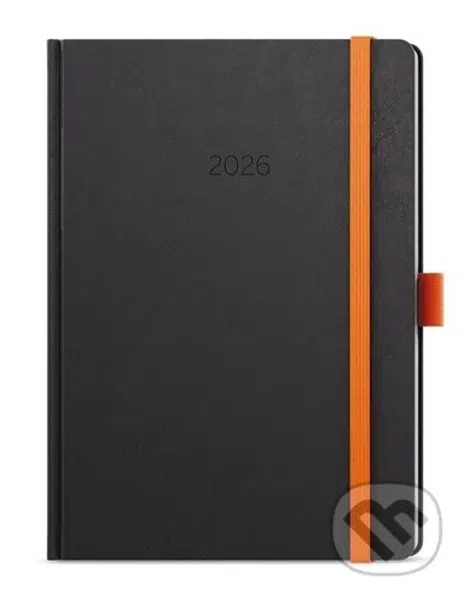 Denní diář 2026 David Nora A5 oranžová