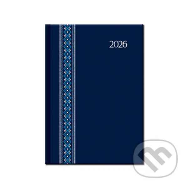 Denný diár FOLK 2026 (modrý) (12-mesačný, A5)