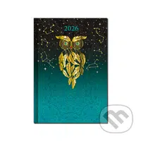 Týždenný diár Art Lapač snov 2026 (stĺpcový, slovenské menné kalendárium)