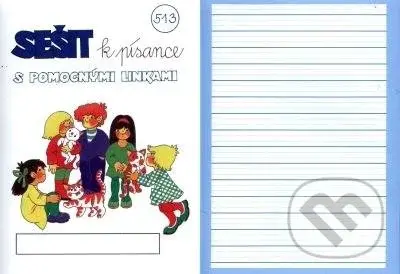 Sešit k písance + podložka se sklonem 12 mm linka (511 s pomocnými linkami)