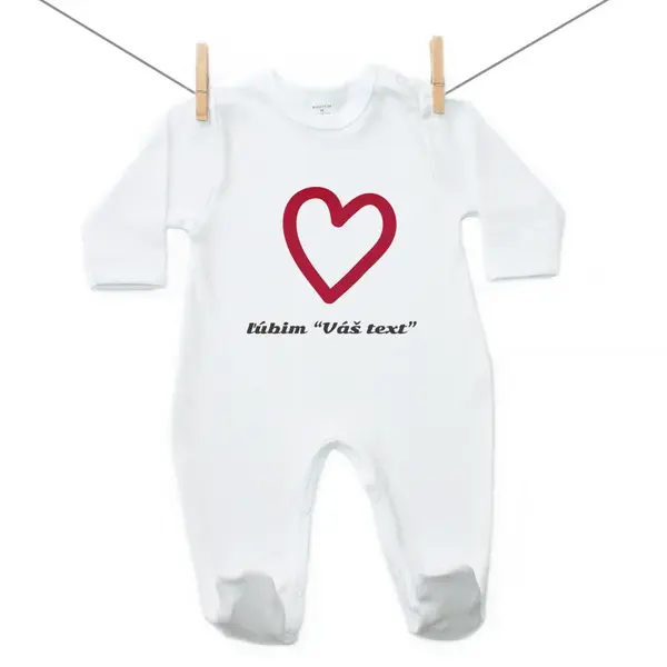 Boodyy Overal Ľúbim s vlastným textom 98 (2-3 roky)